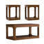 Ensemble de 3 tables basses de salon modernes avec beaucoup de rangement et des bords arrondis lisses, parfaits pour divers espaces-1463582115
