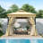 Outdoor Gazebo Tent with Double Roof, Mosquito Netting, Privacy Screens, Patio Canopy for Backyard, Garden, Lawn-112629184-112629185