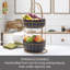 Panier à 2 niveaux Gourmet Basics par Mikasa Aztec