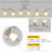 Kilia 48'' 6 -Light Swing Arm Track Track Kit with Dimmable and Adjustable Head