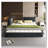 Chenille Upholstered Bed With Round Corner-1449500470