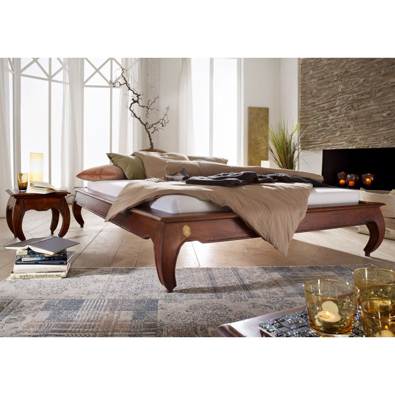 Opium Solid Wood Bed, 200 x 200 cm