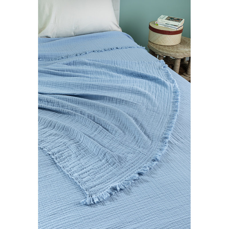 Luiza Blanket, W125 x L180cm, Blue