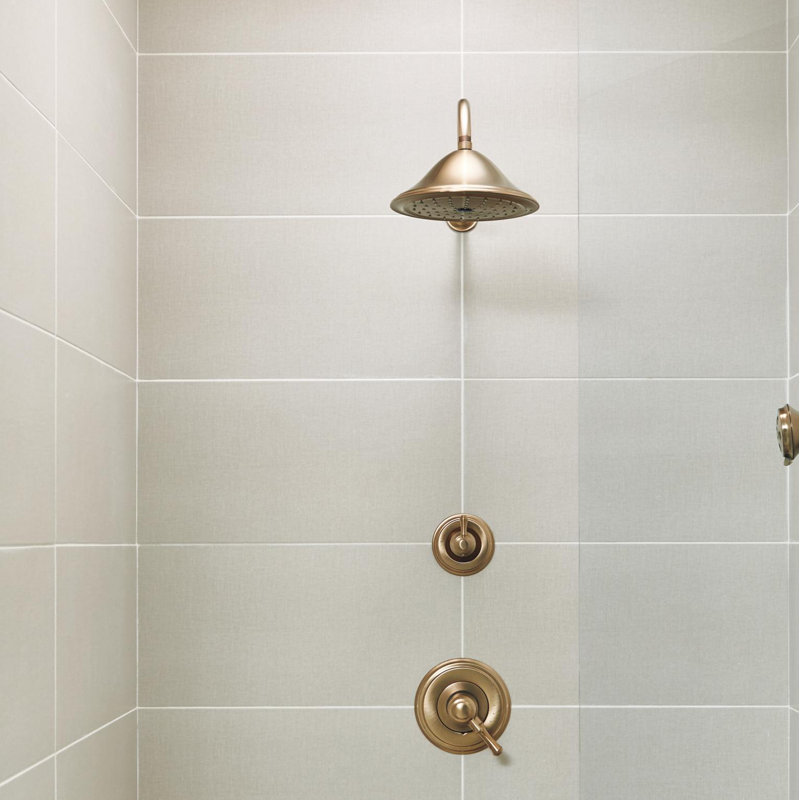 Garniture de paroi de douche 7 po Cassidy ™, Bronze champagne