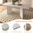 62.99"-78.7" Extendable Dining Room Table For 6 8 10, Modern White Farmhouse Kitchen Expanding Table, Long Large Expandable Dining Room Conference Tables For Home Office