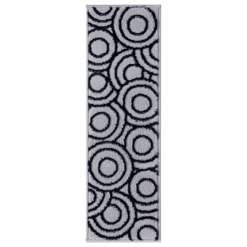 Windham Non-Slip Stair Tread, Gray/Navy