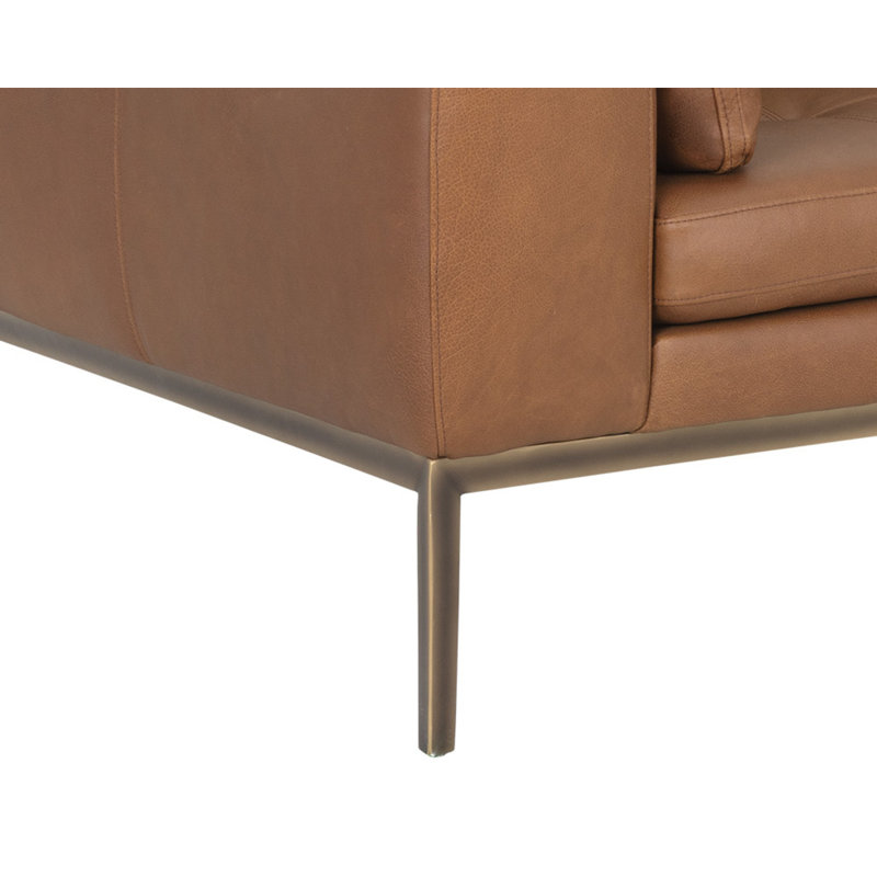 Burr Leather Sofa