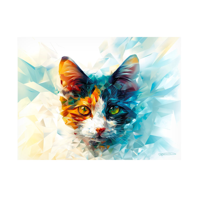 Art sur toile Shawna Stewart Prism Calico, H 35 po x l 47 po