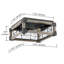Plafonnier encastré 2 lumières 13 po Redrow