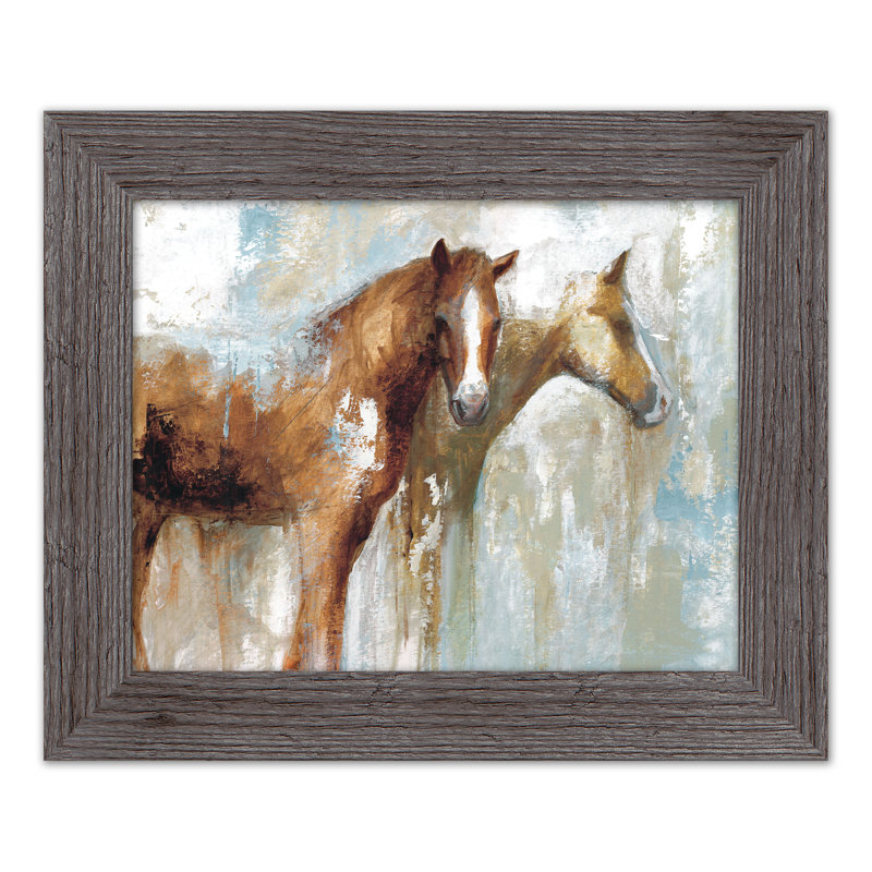 Horse Pals, reproduction encadrée, H 11 po x l 14 po x P 0,75 po
