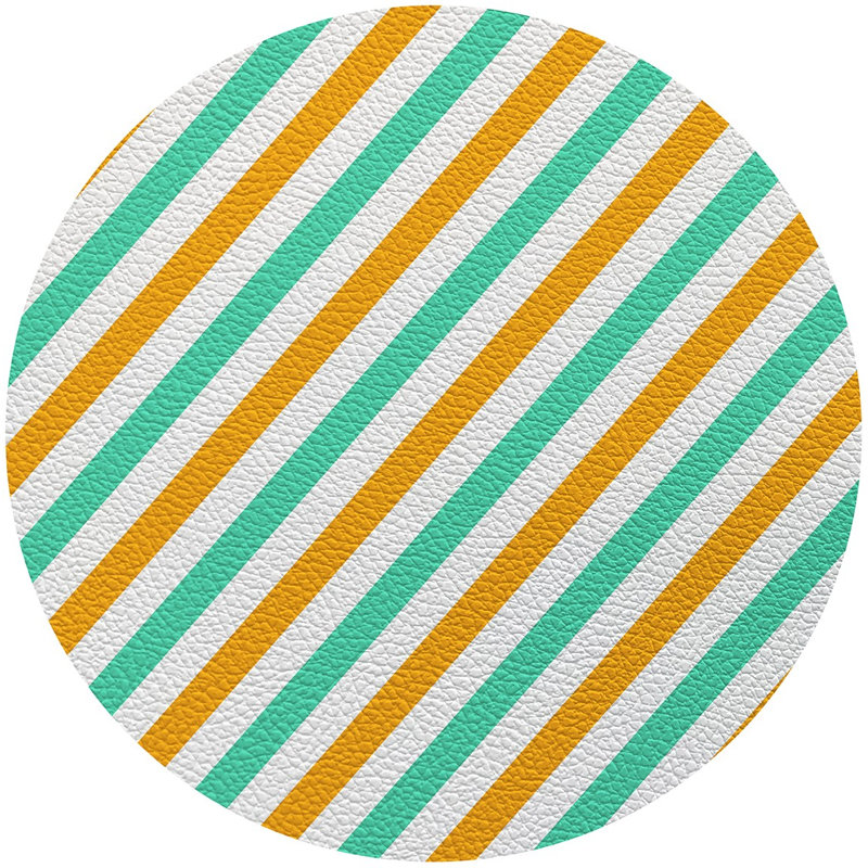 Napperon Candy Cane, Orange, vert, Rayures 3