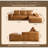 Boneless Cloud Sectional Couch With Chaise, Deep Seated L-Shaped Modular Sofa, No Assembly Required, Faux Leather, Ideal For Modern Living-1588741151