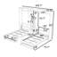 Deux lits simples escamotables avec armoires et tablettes-1937267251