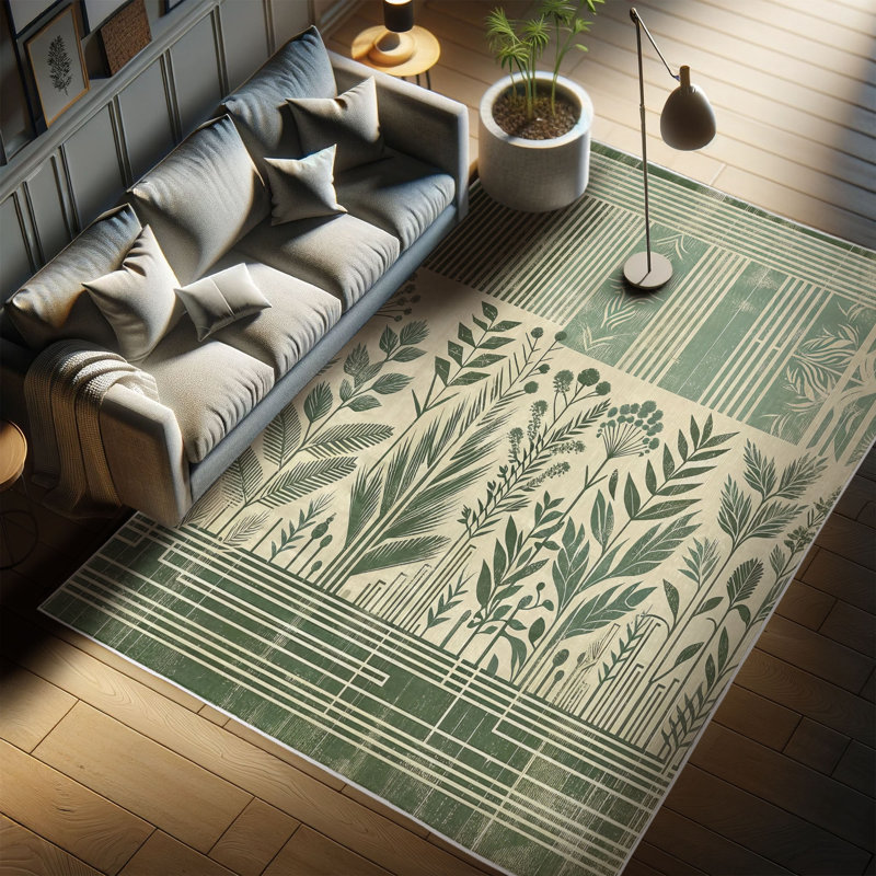 Machine Printed 152cm X 76cm Area Rug