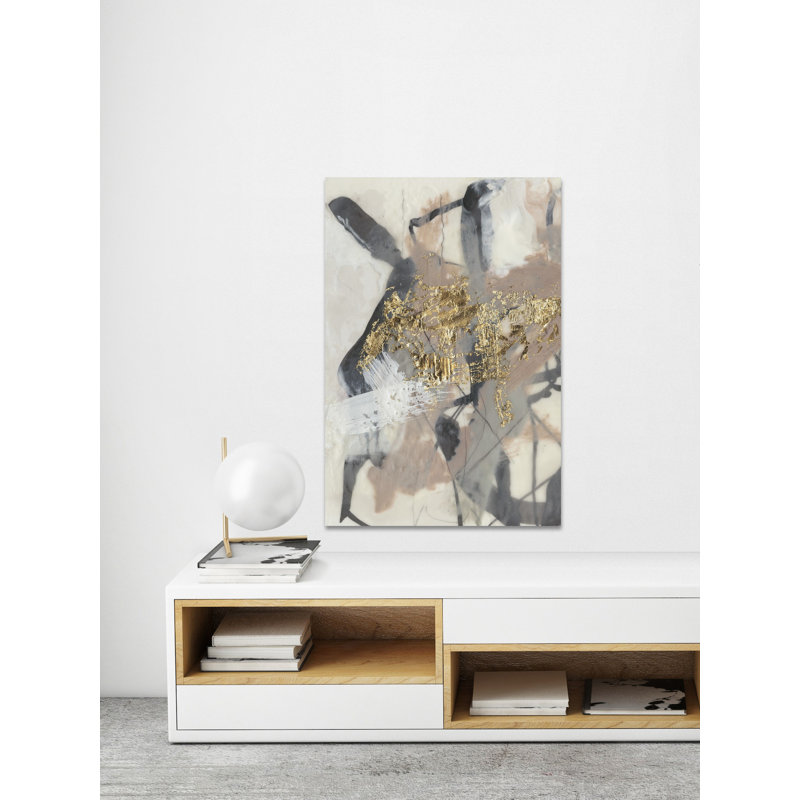 « Golden Blush I » par Marmont Hill - impression sur toile tendue, H 45 po x l 30 po x P 1,5 po