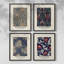 «William Morris XX», ensemble de 4 reproductions encadrées-1311341288-1311341291
