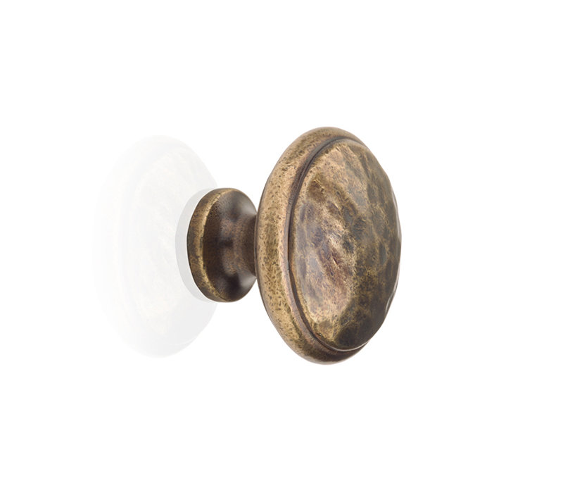 Poignée champignon Anvil 1,26 po de diamètre, Laiton vieilli, H 0,98 po x l 0,98 po x P 0,98 po