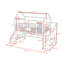 Lit mezzanine avec glissade, escalier et tablettes de rangement-1313898834-1313898837