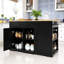 Kitchen Island With 2 Doors, 2 Drawers And Shelves-1338640757