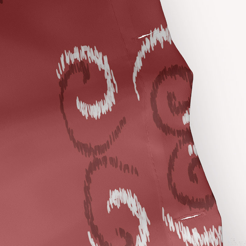 Geometric Shower Curtain, Burnt