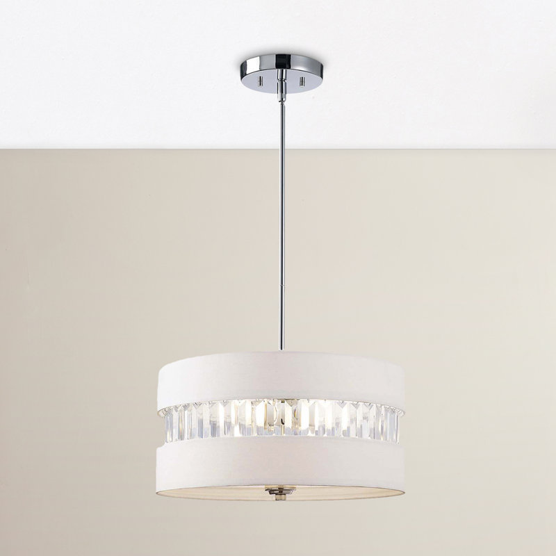 Zak 3 - Light Dimmable Drum Chandelier