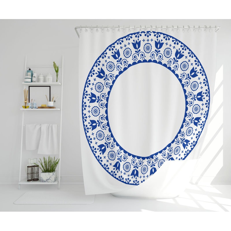 Styrman Polyester Shower Curtain Set, 168cm H x 168cm W