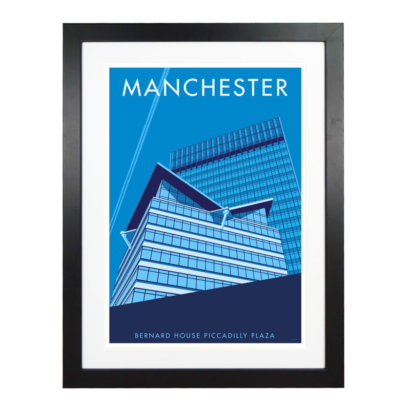 Manchester Bernard House by Stephen Millership - Print, Black, 43.5 cm H x 33.5 cm W x 2.2 cm D