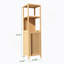 Armoire de rangement multifonctionnelle en bambou pour salle de bain