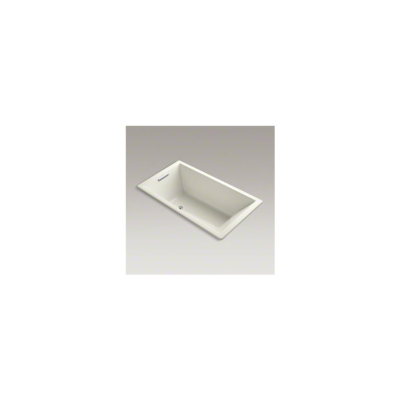 Underscore® 66" x 36" Soaking Bathtub, Center, No, White