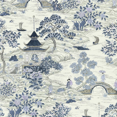 Tissu en lin Pacifica Satomi Hand Block