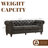 84.25'' Faux Leather Sofa With Rolled Arm-1787571593