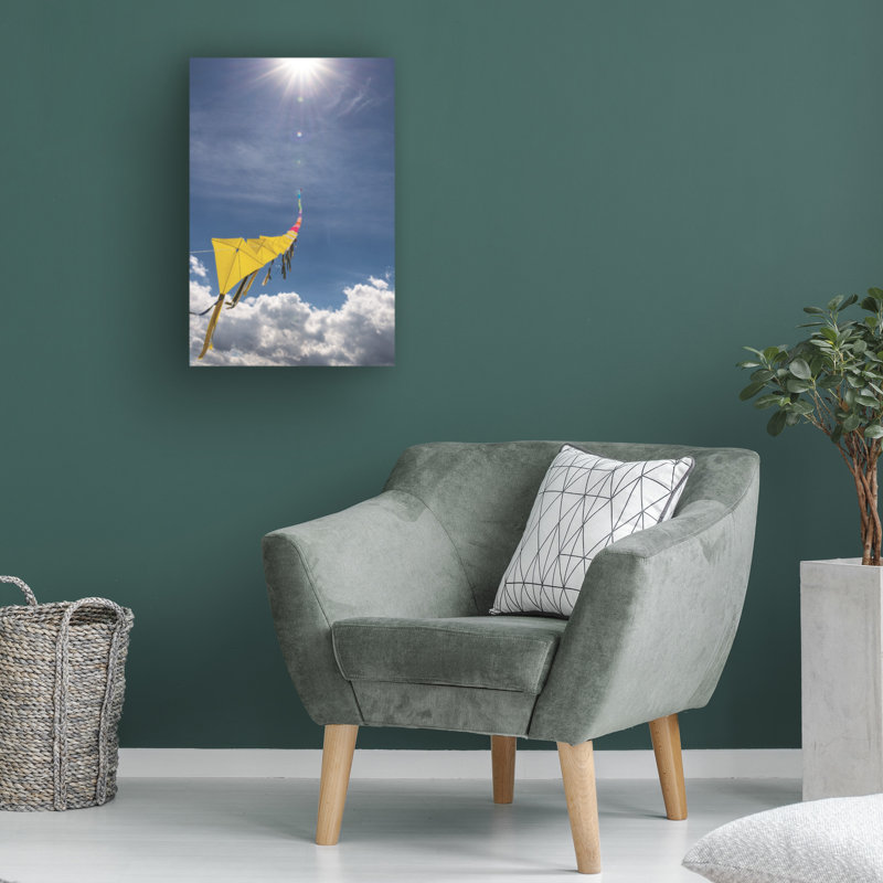 Art sur toile, rouleau de Kites, H 19 po x l 12 po