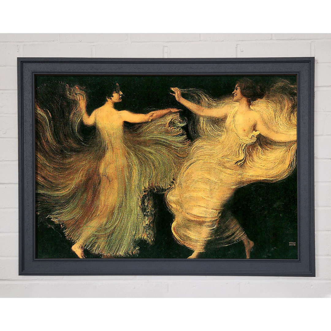 Gerahmtes Leinwandbild Franz Von Stuck Two Dancers