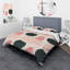 Polcari Abstract Rose and Cream Shapes II - Ensemble de housse de couette moderne - Microfibre de polyester-2065805711