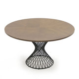 Camak Round Metal Base Dining Table