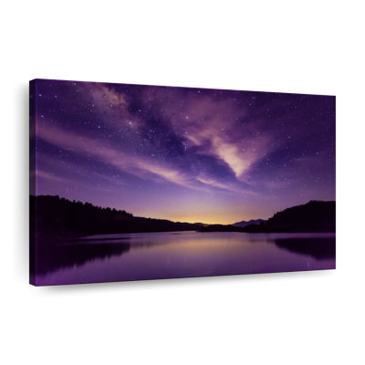 «Purple Night Sky» sur impression sur toile