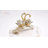 14.2" Gold Modern Simulation Couple Swan Sculpture Art Ornament Home Table Statue Decor-1727738085