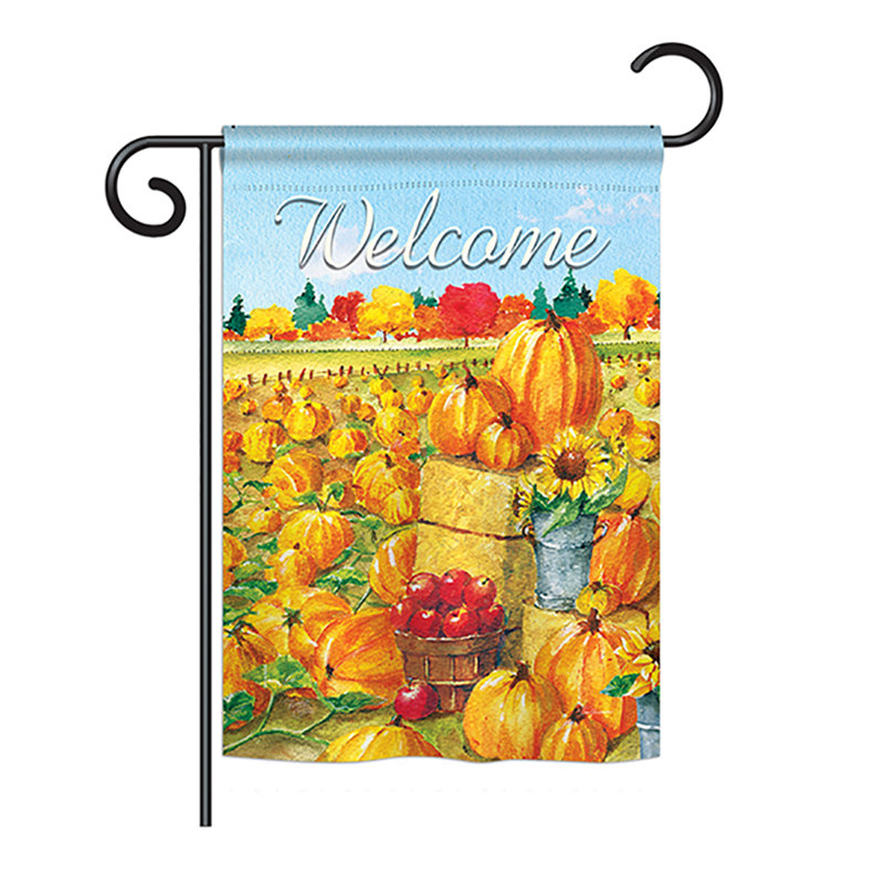 Drapeau de jardin en polyester 18,5 x 13 po Chrissy