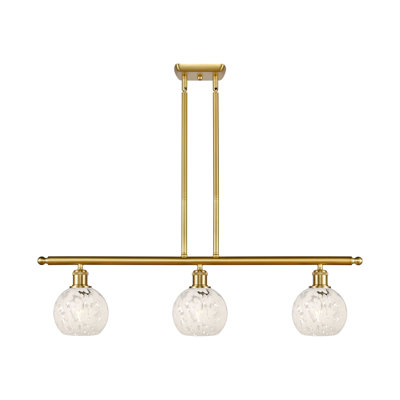Luminaire suspendu pour îlot suspendu 3 lumières Ballston White Mouchette