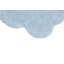 MiniOnes Hand Tufted Cotton Area Rug in Blanco/Light Blue