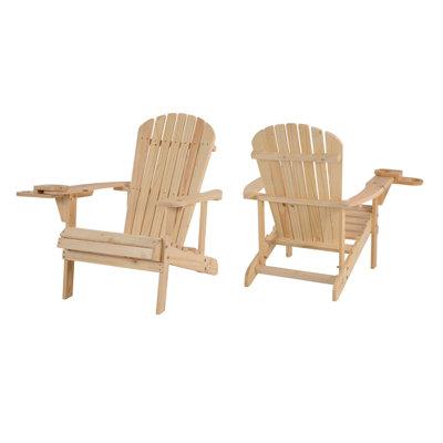 Chaise Adirondack en bois massif Apsana