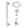 Kingston Brass Made To Match Shower System With Slide/Grab Bar And Hand Shower