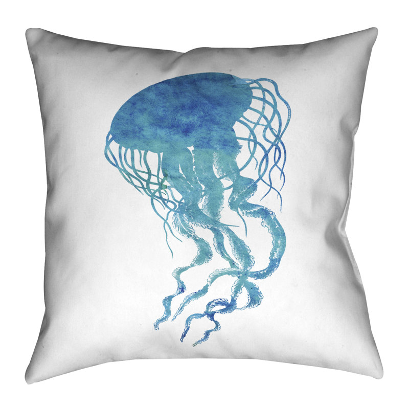 Coussin extérieur aquarelle jellyfish Colgate