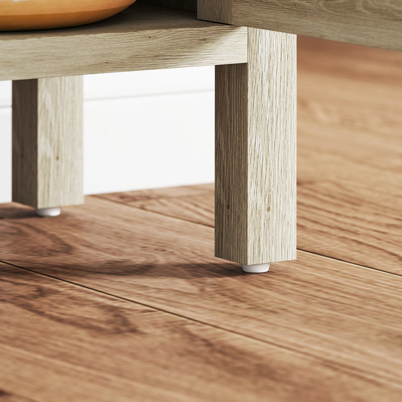 Rangement multi-pièces à tablettes réglables Nordic Style, Naturel