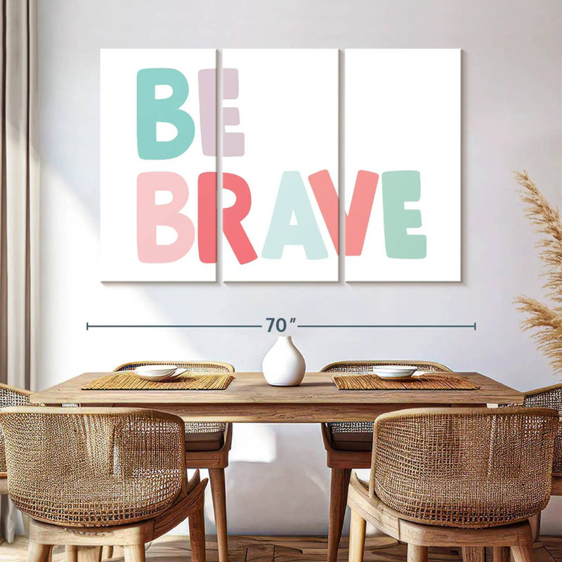 Imprimé Tergel Be Brave, H 42 po x l 65 po