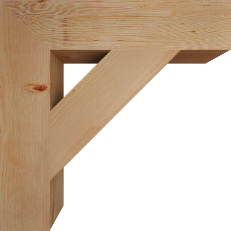 Support de bloc traditionnel l 5 5 po x P 28 po x H 28 po, sapin Douglas, Douglas (lisse), H 28 po x l 5,5 po x P 28 po