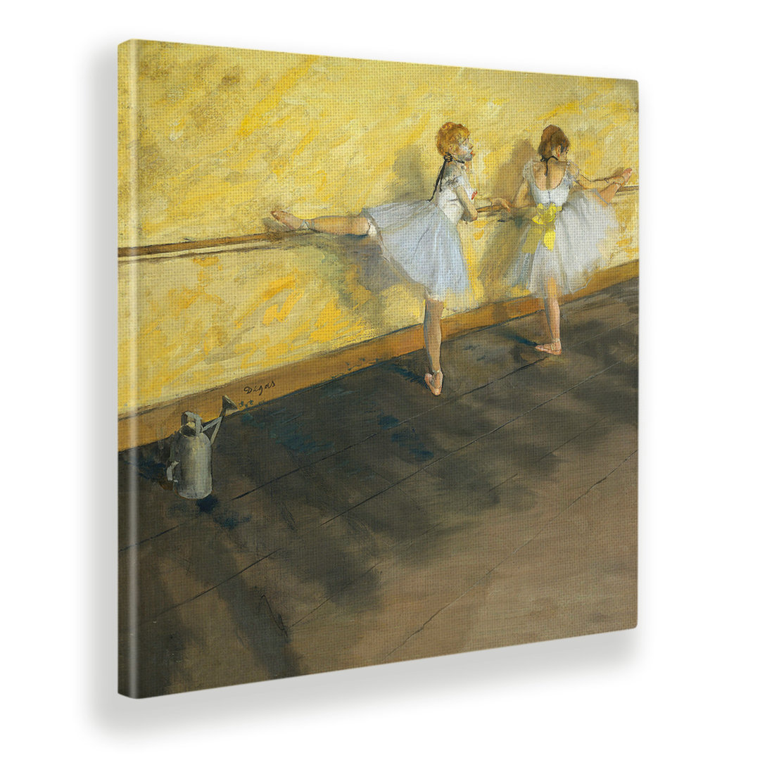 Glasbild Due Ballerine von Edgar Degas