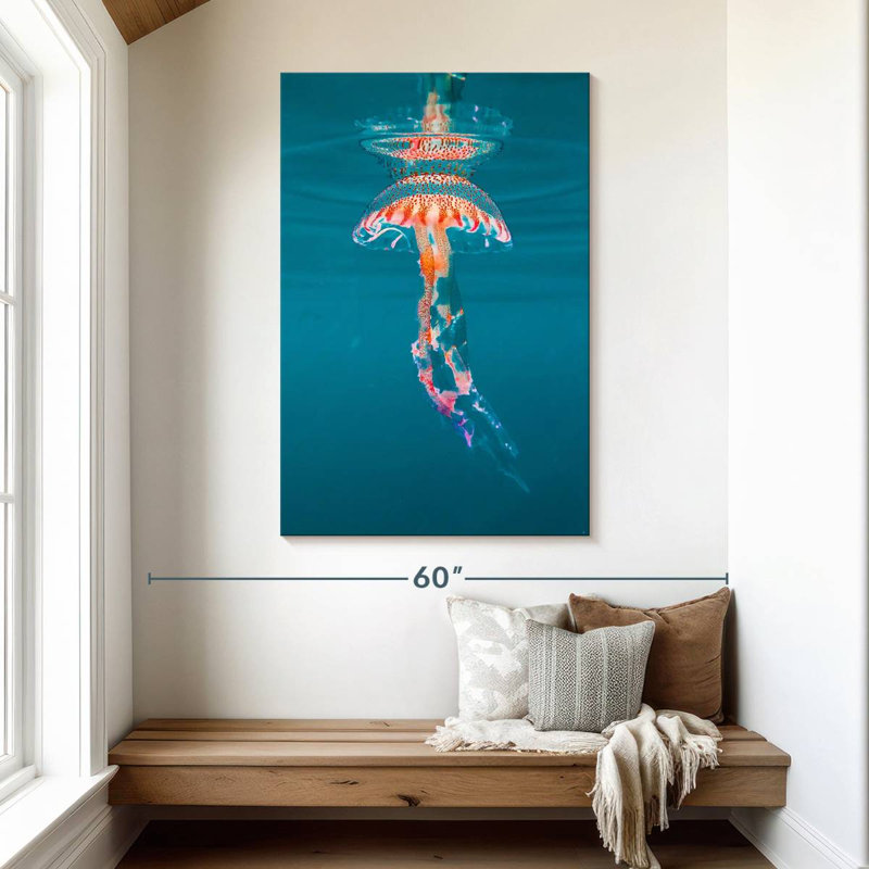 Brampt Jellyfish Under The Surface, 48" H x 32" W