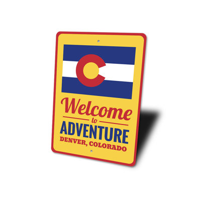 Panneau en aluminium «Colorado Welcome»