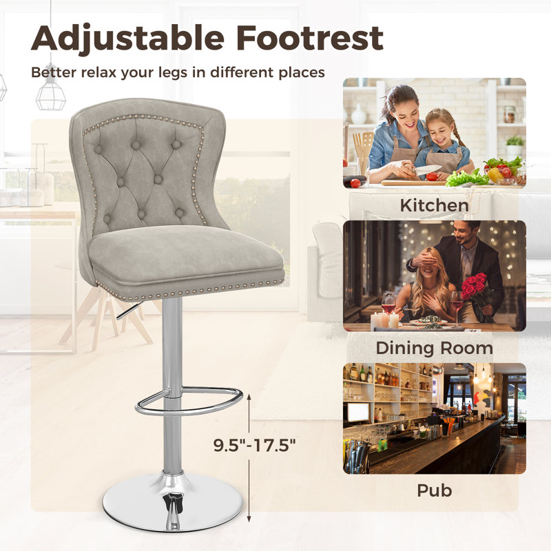 Tabouret pivotant à hauteur réglable Edwardsville